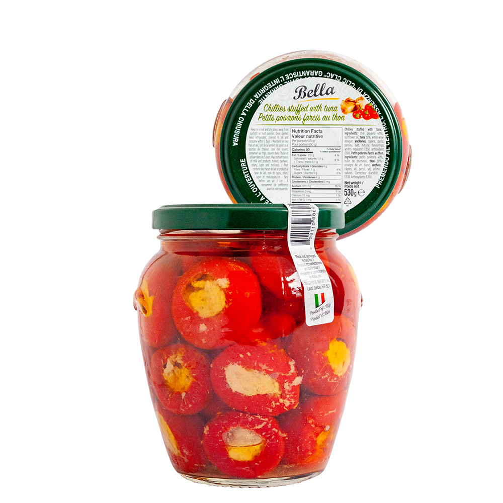 Bella Stuffed Peppers with Tuna 580ml - Case (6)