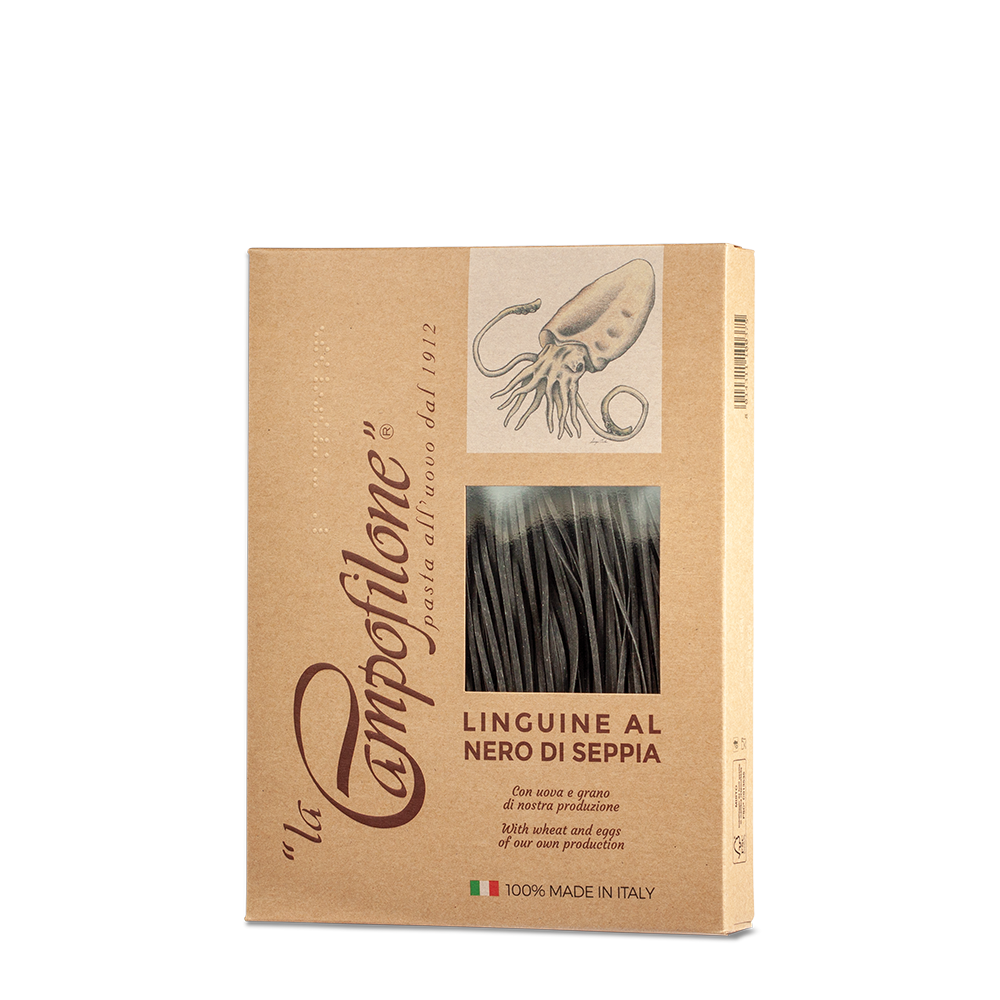 La Campofilone Egg Linguine Nero di Seppia - Case (10)