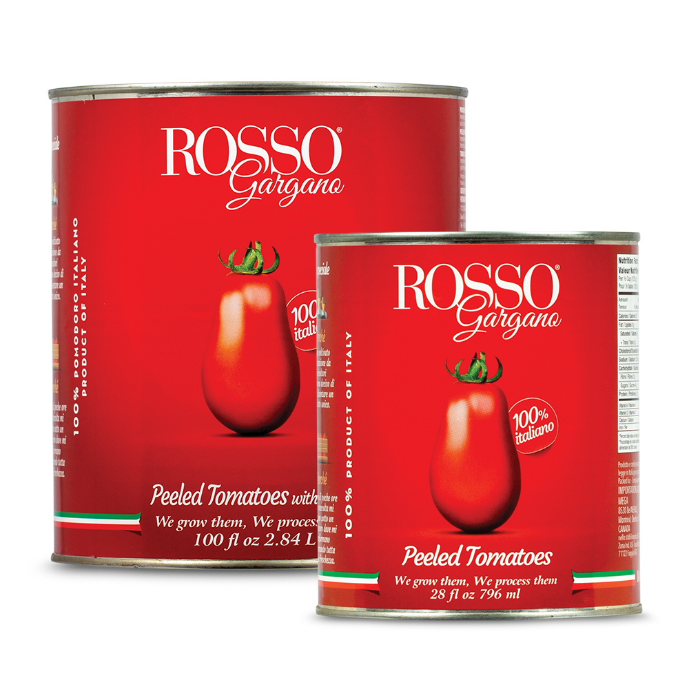 Rosso Gargano Italian Peeled Tomatoes 28oz - Case (6)