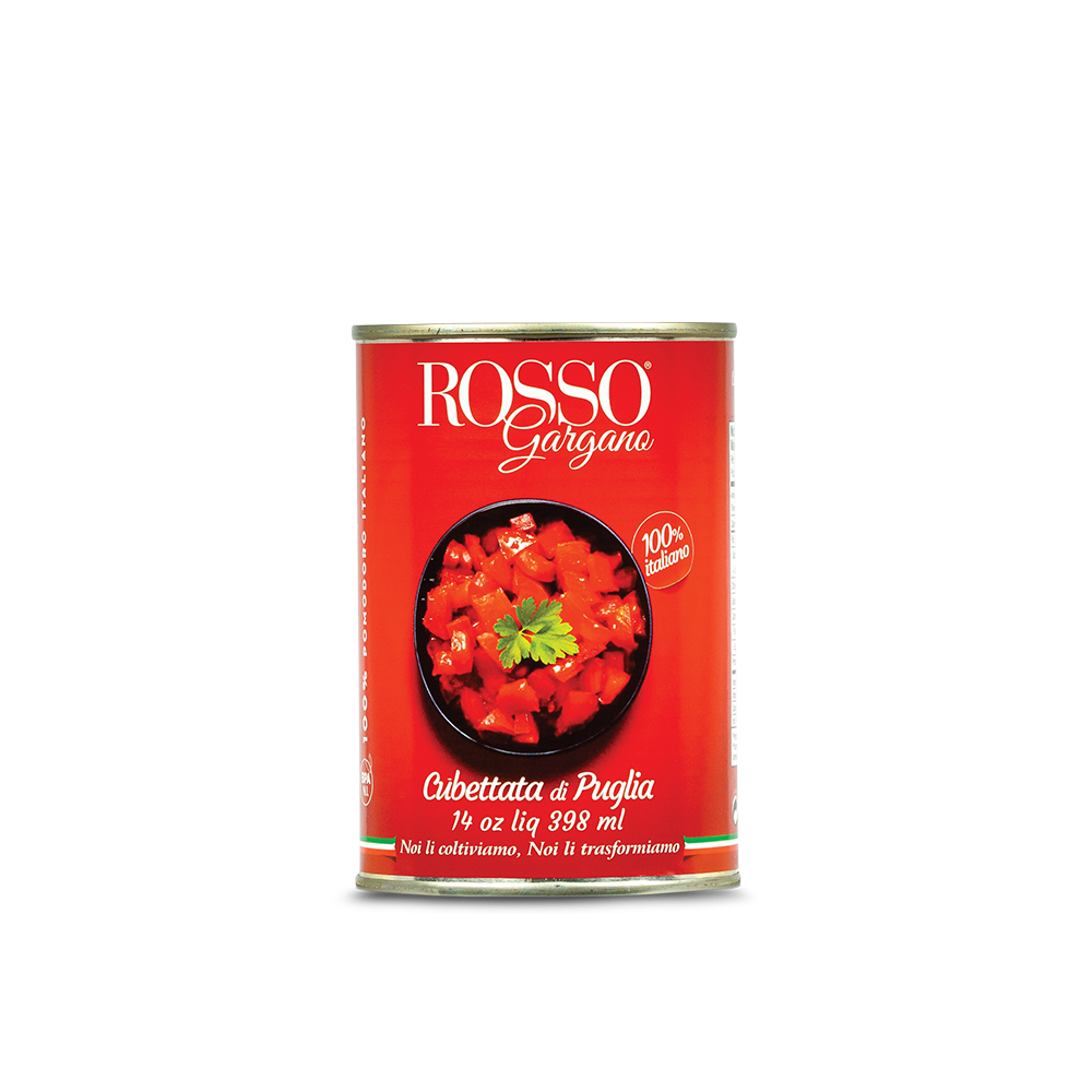 Rosso Gargano Diced Italian Tomatoes 24oz  - Case (24)